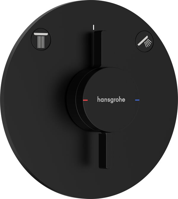 Duschsystem Hansgrohe Duo Turn S schwarz matt image number 0