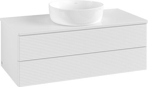 Waschtischm&ouml;bel Villeroy & Boch Antao Weiss hochglanz