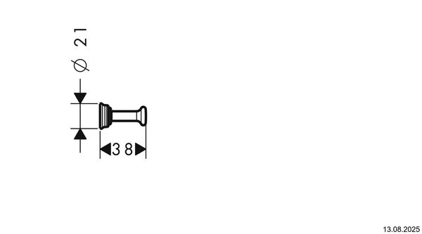 Crochet &agrave; linge Axor Montreux Polished red gold image number 1