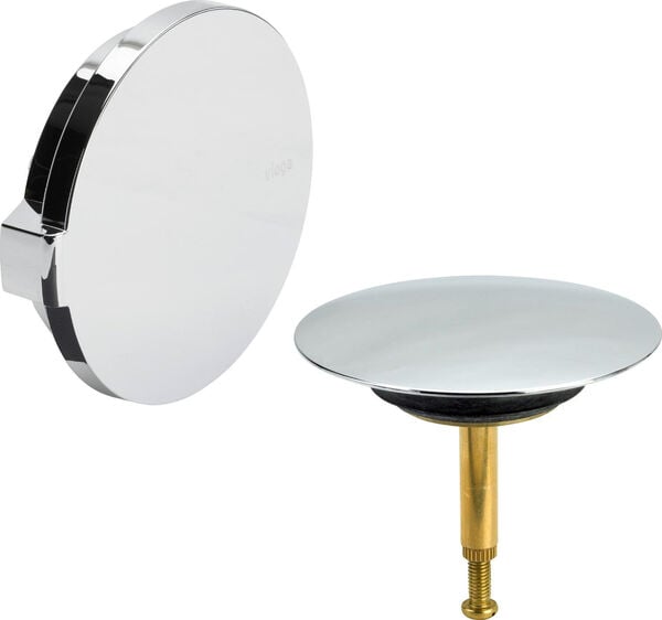 Ab- und Überlaufset Viega Visign M5, Drehrosette, Ventilkegel, zu Wannengarnitur Multiplex 1411 image number 0