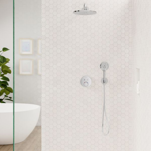Coude mural Hansgrohe FixFit S chromé image number 1