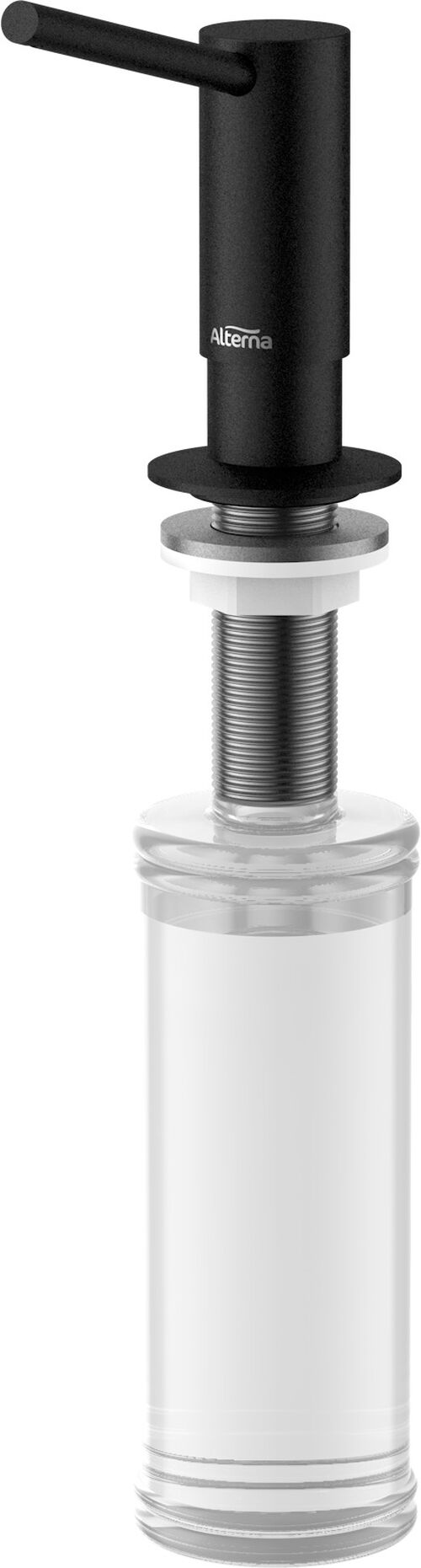 Sp&uuml;lmittelspender Alterna silvis Schwarz matt
