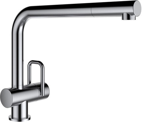 Miscelatore monocomando Laufen Twin Acciaio inossidabile spazzolato