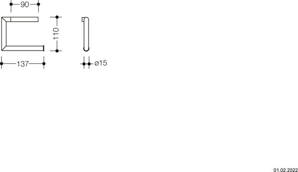 Papierhalter Hewi System 162 edelstahl matt image number 1