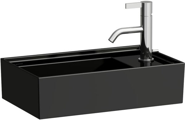 Wandbecken Laufen Kartell 46 x 28 cm Schwarz image number 0