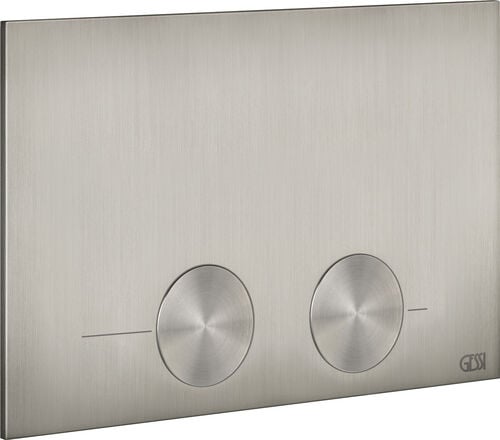 Placca di comando Gessi Steel brushed