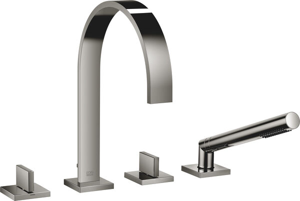 Garniture de remplissage Dornbracht Mem 4-trous Dark chrome image number 0