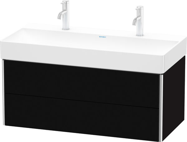 Meuble sous-lavabo Duravit XSquare Noir brillant image number 0