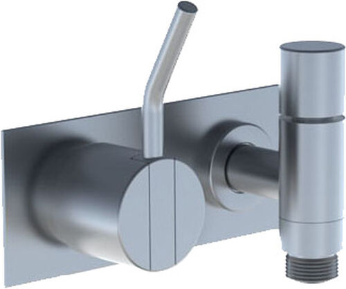 Miscelatore da doccia-set di montaggio finale Vola Nero opaco