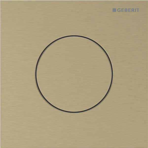 Commande urinoir Geberit HyTouch Typ40 round Laiton Rev&ecirc;tement easy-to-clean image number 0