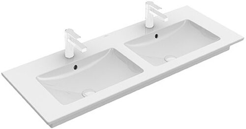 Doppelwaschtisch Venticello 130 x 50 cm Weiss