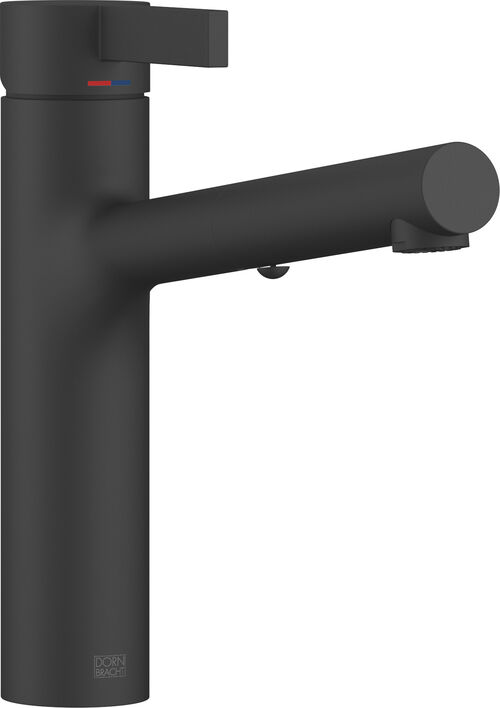 Miscelatore monocomando per lavello Dornbracht Lyv nero opaco