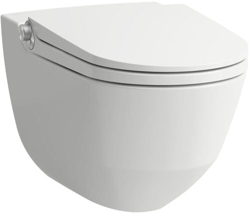 Dusch-WC Laufen Cleanet Riva Weiss matt Controller Blassgold matt