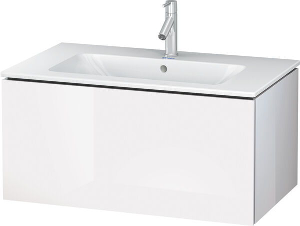 Waschtischmöbel L-Cube weiss hochglanz image number 0