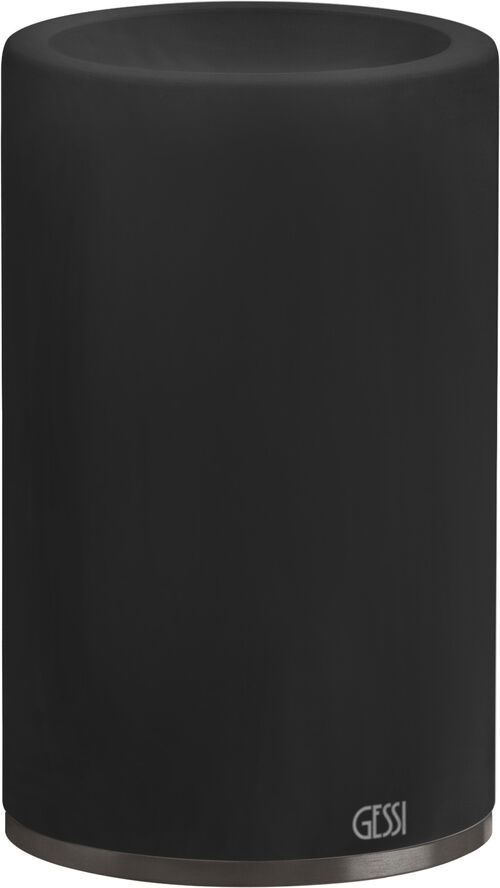 Portabicchiere Gessi 316 Black metal brushed Flessa