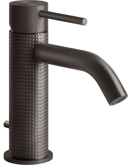 Mélangeur monobloc Gessi 316 Black metal brushed cesello
