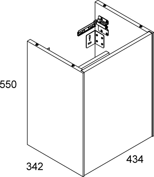 Meuble sous-lavabo Alterna dinea plus Blanc image number 0