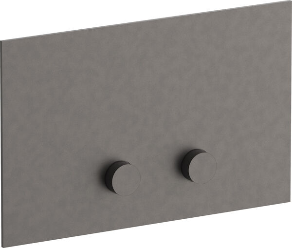 Plaque de d&eacute;clenchement Fantini Matt gun metall PVD image number 0