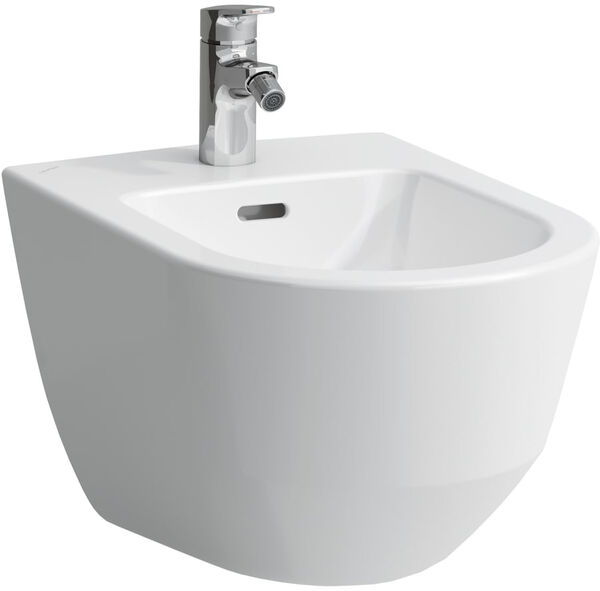 Bidet sospeso Pro con foro per rubinetteria con fissaggio nascosto senza foro laterale image number 0
