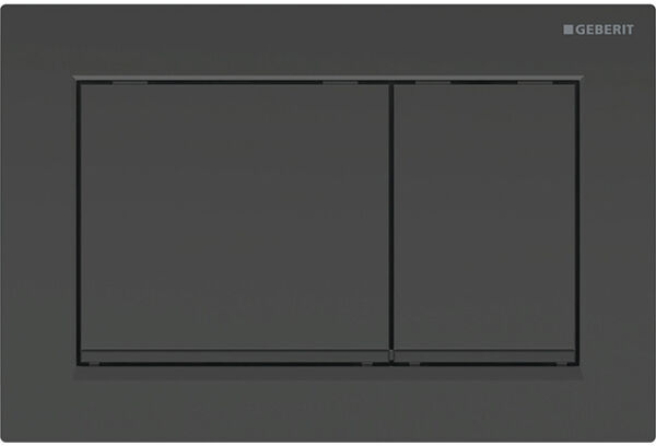 Placca di comando Geberit Omega20 square, comando per risciacquo parziale o completo dal disopra o image number 0