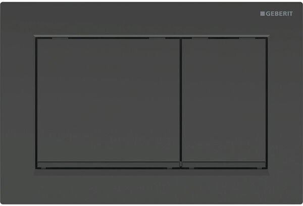Placca di comando Geberit Omega20 square, comando per risciacquo parziale o completo dal disopra o image number 0