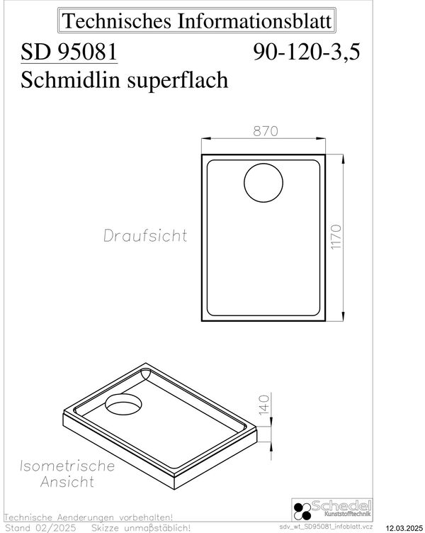 Duschenwannentr&auml;ger Schedel image number 1