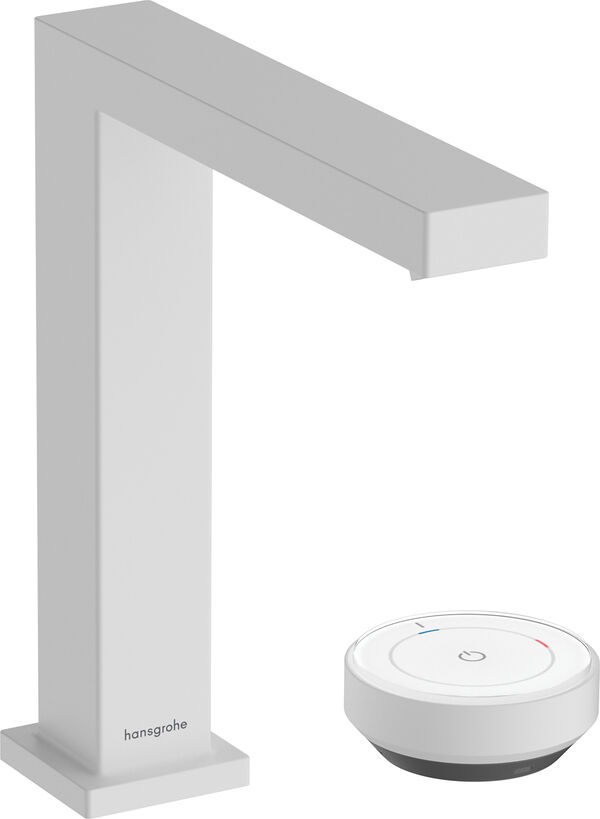 Zweilochbatterie Hansgrohe Tecturis E Weiss matt image number 0