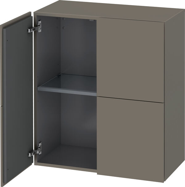 Seitenschrank L-Cube Flannel grey seidenmatt image number 0
