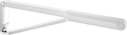 Corrimano ribaltabile Keuco Collection Axess Argento eloxato Grip pad bianco opaco
