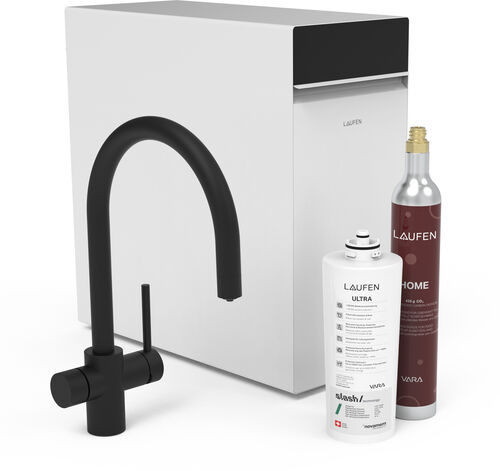 Multifunktions-Sp&uuml;ltischmischer Laufen Vara Home Edelstahl geb&uuml;rstet PVD schwarz