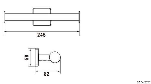 Porte-papier Laufen Niara S Chrom&eacute; image number 1