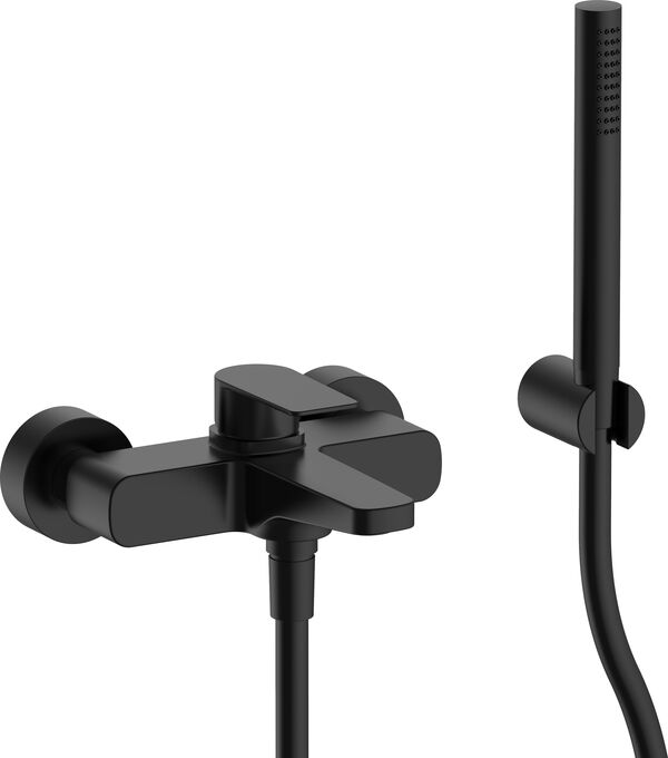 Miscelatore da bagno Fantini Myo, distanza 153 mm, raccordi regolabili &frac12;" x &frac34;", tubo flessibile image number 0