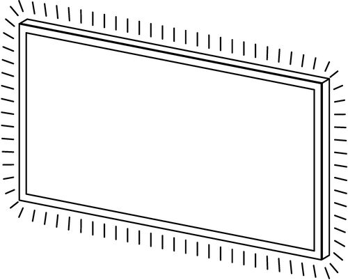 Miroir lumineux Alterna sanna LED Aluminium anodis&eacute;