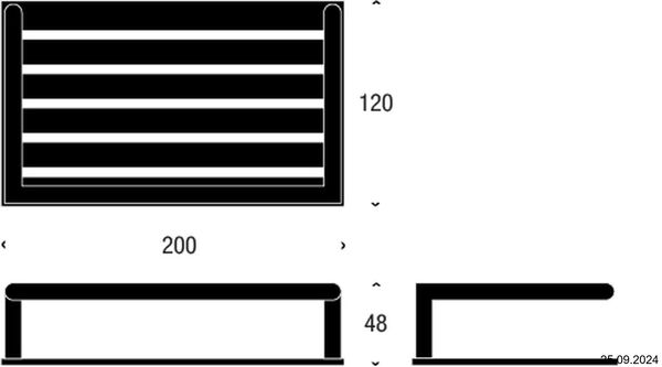 Tablette pour douche Frost Nova 2 Noir mat image number 1