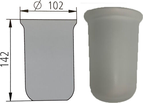 Support en verre satin&eacute; Avenarius / Sam 3000