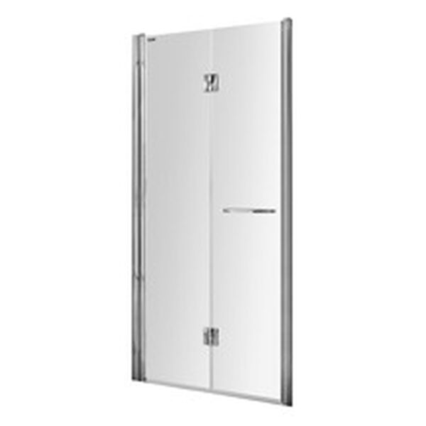 Drehfalttür Duscholux Bella Vita 3 silber hochglanzeloxiert Echtglas klar CareTec Pro image number 0