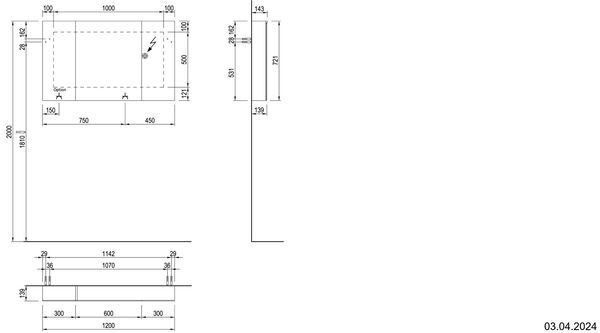 Spiegelschrank Alterna aniani LED plus Premium weiss Lichtfarbe stufenlos verstellbar 2700-6500 K image number 2