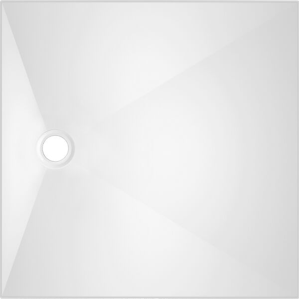 Duschenwanne Alterna loa, 90 x 90 x 3 cm, für bodenebene oder aufgesetzte Montage, Ablaufloch Ø 90 image number 0