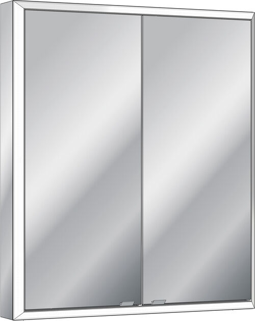 Spiegelschrank Sidler Quadro LED AP Silbereloxiert Lichtfarbe Neutralweiss 4000 K