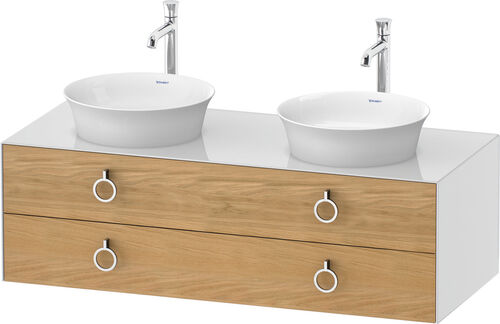 Waschtischm&ouml;bel Duravit White Tulip Weiss hochglanz