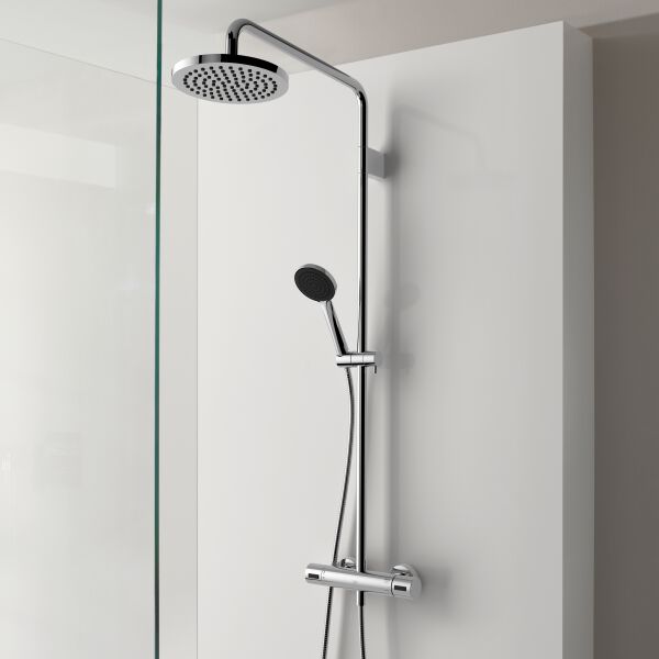 Shower Pipe Dornbracht avec Thermostat de douche Chrom&eacute; image number 1