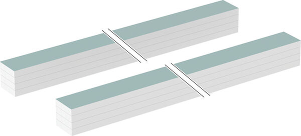 Paneelstreifenset Geberit Duofix, verleimt für Deckensenkung image number 0