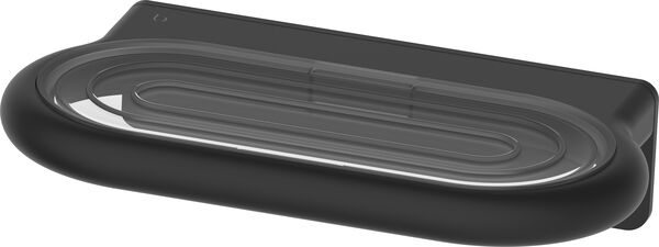 Ripiano sapone Bodenschatz Nia Adesio, modello murale, in vetro Tritan infrangibile, montaggio image number 0