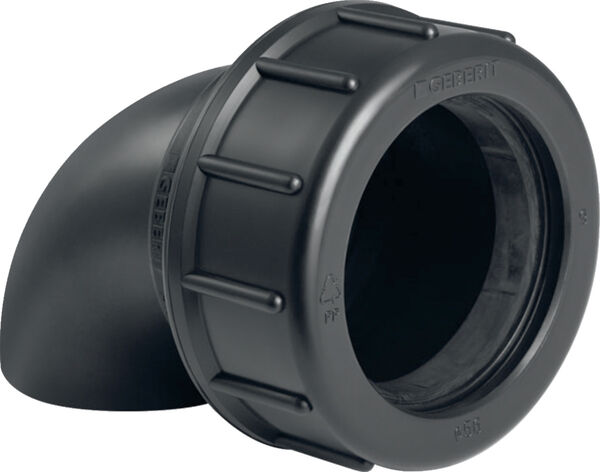 Coude 90 degrés Geberit PE avec raccord image number 0