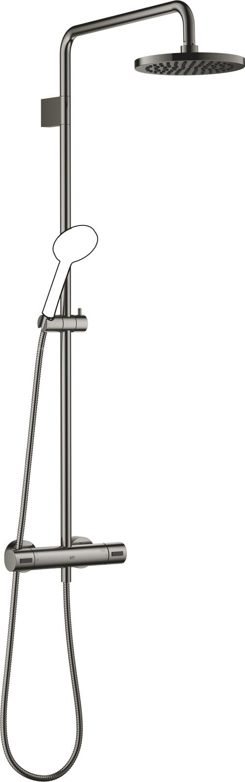 Shower Pipe Dornbracht mit Brausethermostat Dark chrome