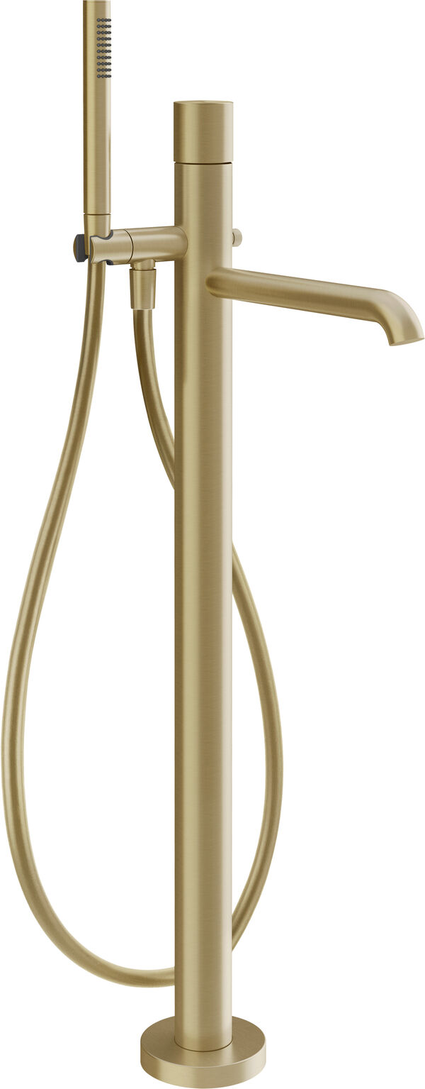 Bademischer Gessi Habito-Standmodell Brushed brass Unito image number 0