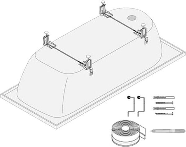 Badewannen Montageset Schmidlin, Dichtband 4 m image number 0