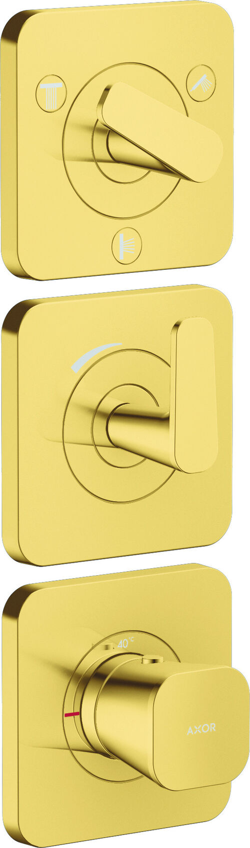 Duschsystem Axor Citterio C Polished gold optic Standard Duschsystem Axor Citterio C Polished gold optic Standard