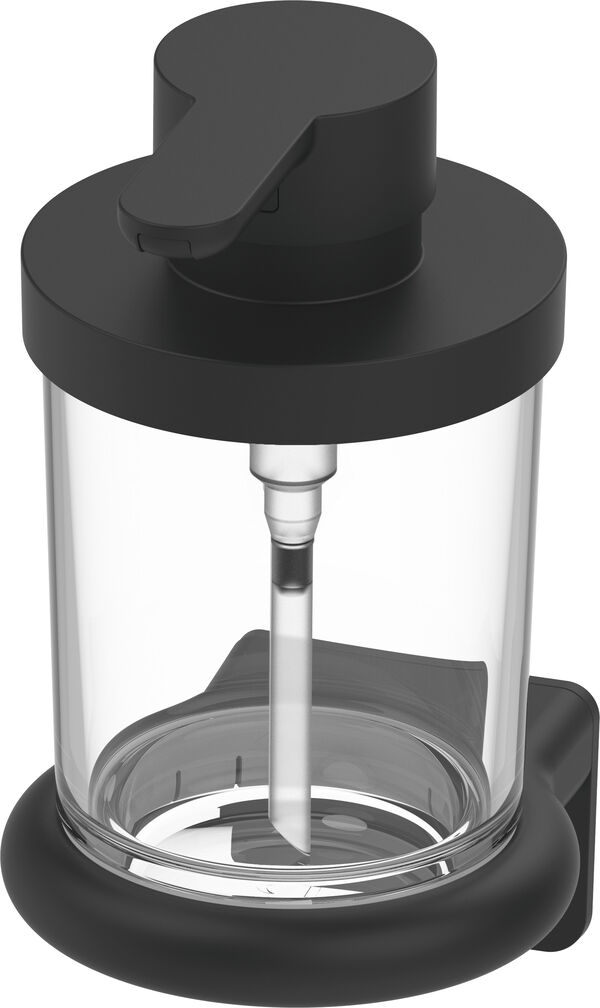 Distributore di sapone Bodenschatz Nia Adesio, vetro transparten Tritan infrangibile, modello image number 0