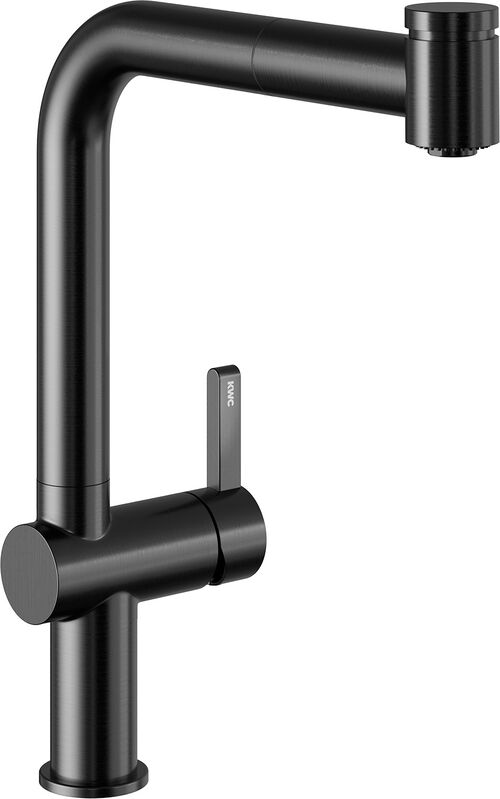 Miscelatore monocomando per lavello KWC Bevo E Industrial black PVD